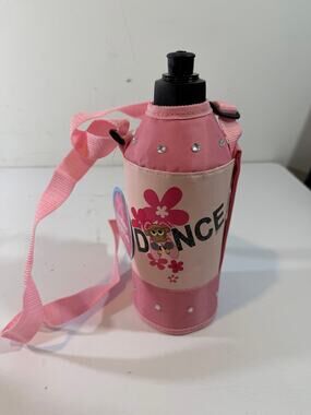 Justice dance monkey 2010s travel water bottle new with tags pink